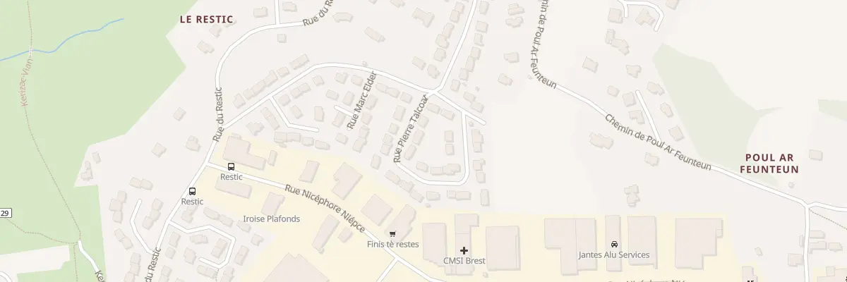 Plan du 6 Rue Pierre Talcoat à Brest