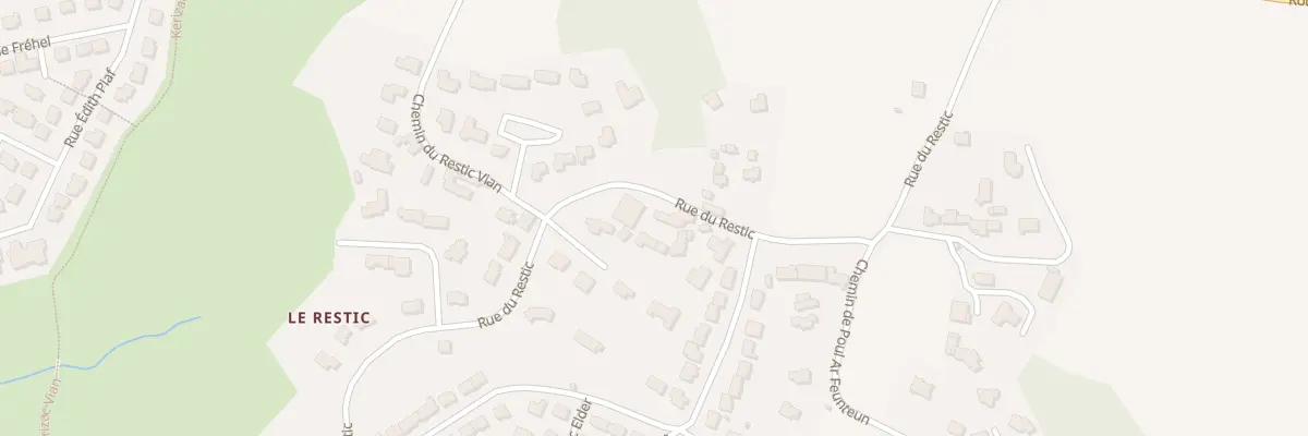 Plan du 125 Rue du Restic à Brest