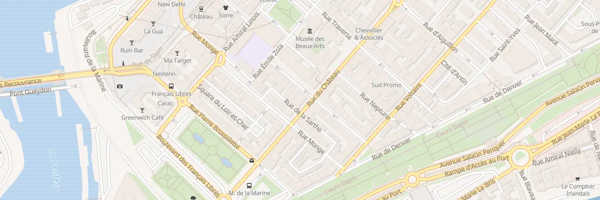 Plan du 14 Rue du Château à Brest