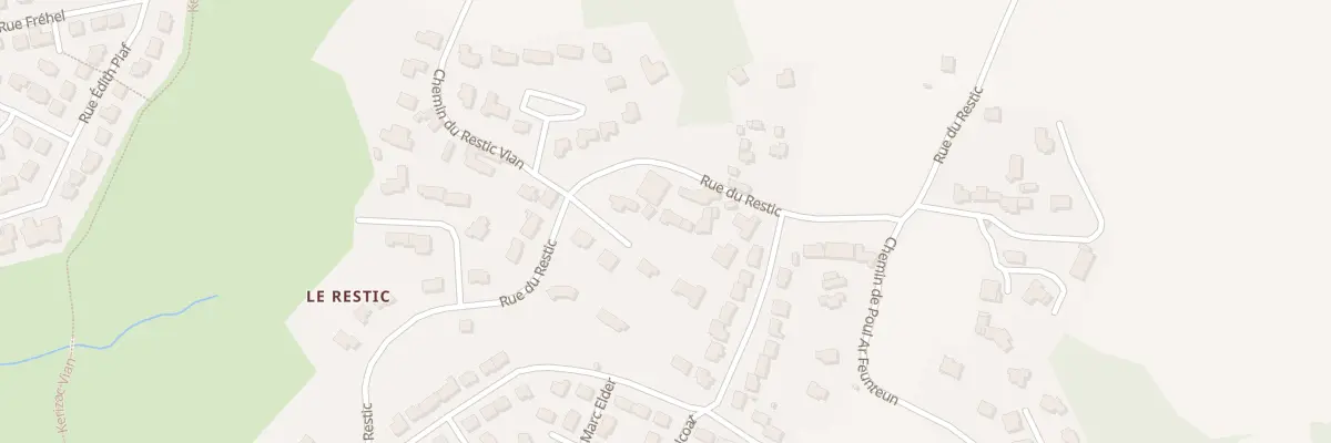 Plan du 121 Rue du Restic à Brest