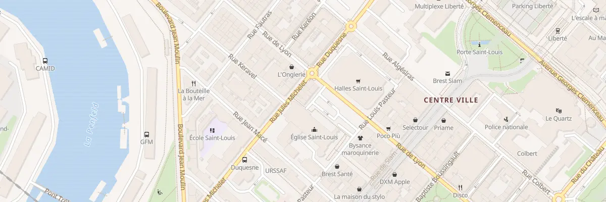 Plan du 7 Rue Jules Michelet à Brest