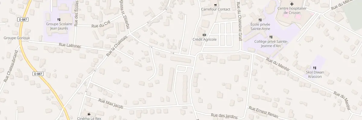 Plan du 10 Rue du Menhir à Crozon