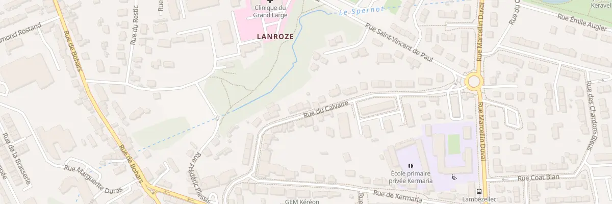 Plan du 34 Rue du Calvaire à Brest