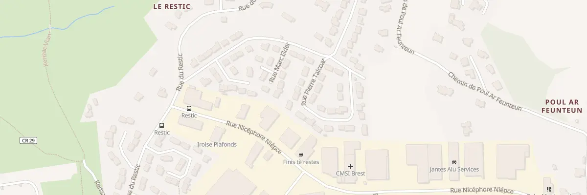 Plan du 9 Rue Pierre Talcoat à Brest
