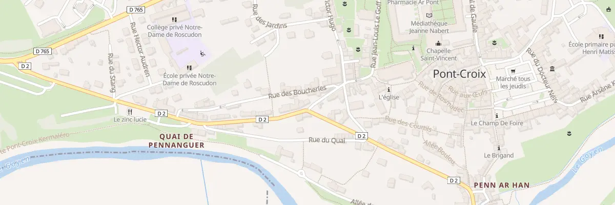 Plan du 14 Rue des Partisans à Pont-Croix