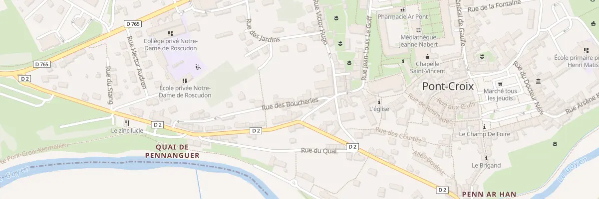 Plan du 12 Rue des Boucheries à Pont-Croix