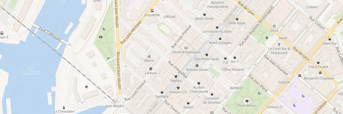 Plan du 27 Rue Louis Pasteur à Brest