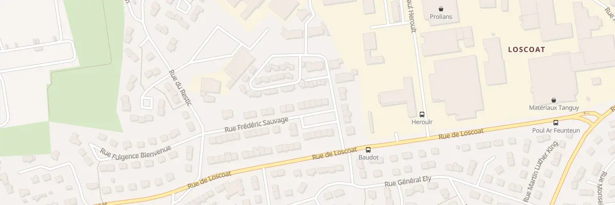 Plan du 18 Rue Frédéric Sauvage à Brest