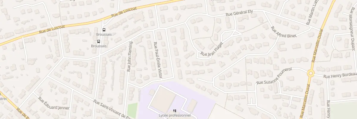 Plan du 10 Rue Baron Larrey à Brest
