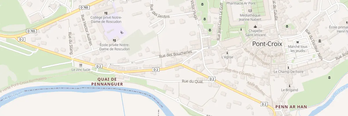 Plan du 3 Rue des Boucheries à Pont-Croix