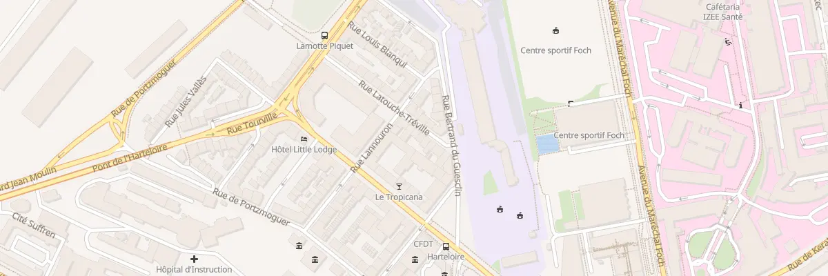 Plan du 12 Rue Latouche Tréville à Brest