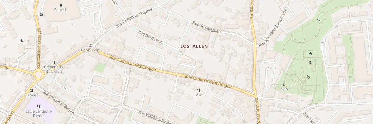 Plan du 25 Ven de Lostallen à Brest