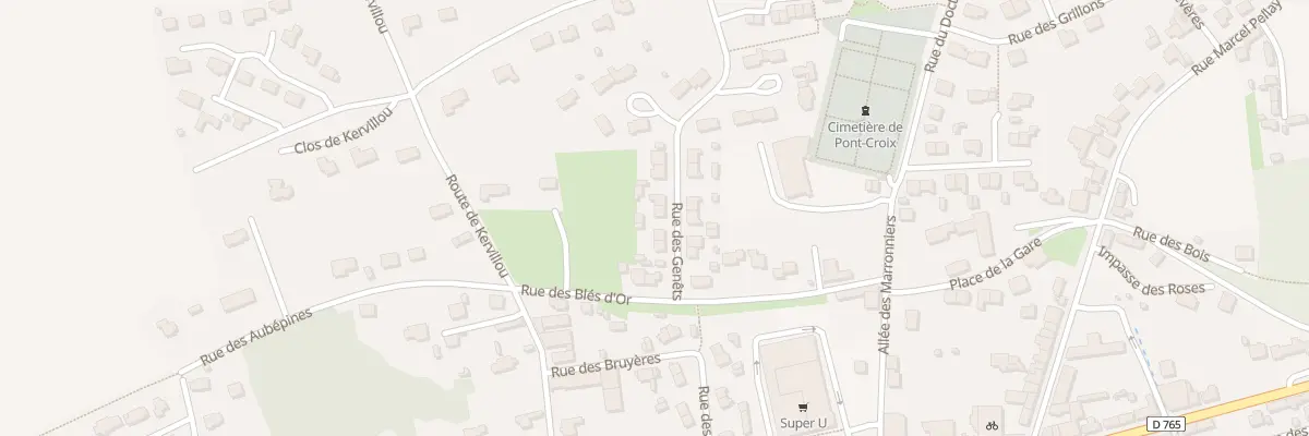 Plan du 7 Rue des Genêts à Pont-Croix