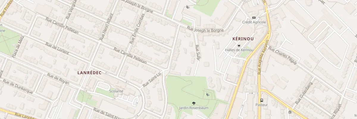 Plan du 14 Rue Marcel Sembat à Brest