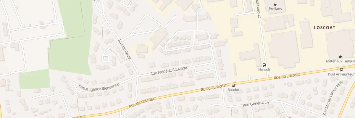 Plan du 10 Rue Frédéric Sauvage à Brest