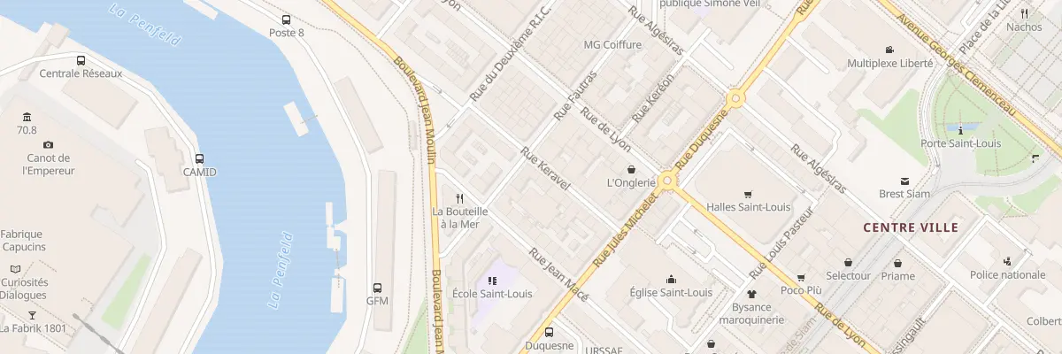 Plan du 18 Rue Keravel à Brest