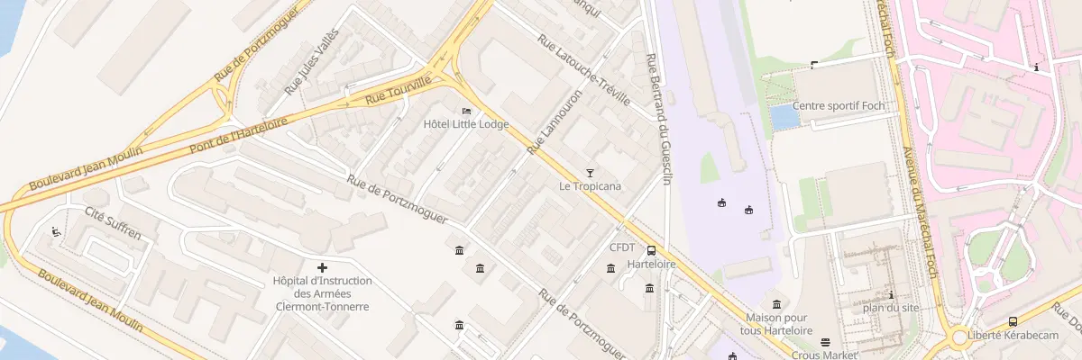 Plan du 16 Rue de l’Harteloire à Brest
