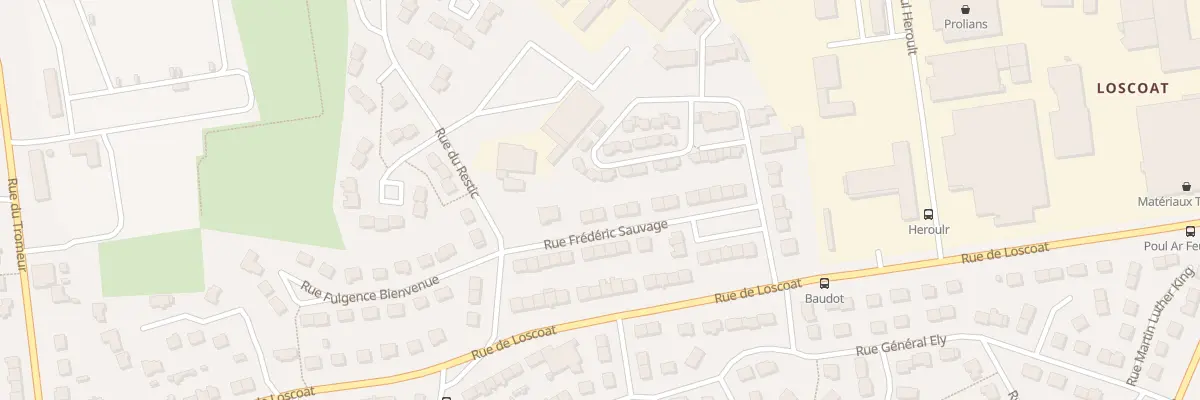 Plan du 6 Rue Frédéric Sauvage à Brest