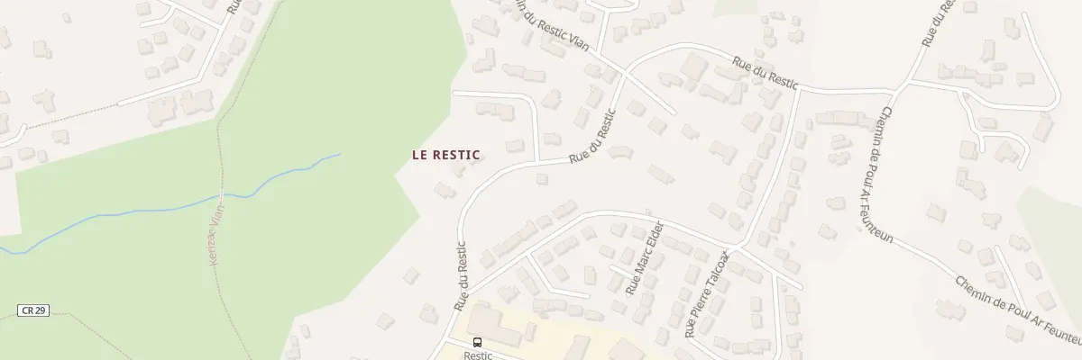 Plan du 109 Rue du Restic à Brest