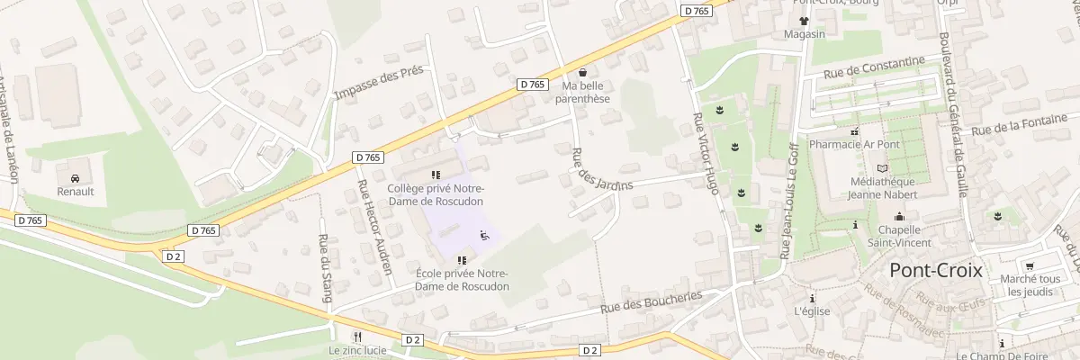Plan du 13B Rue des Jardins à Pont-Croix