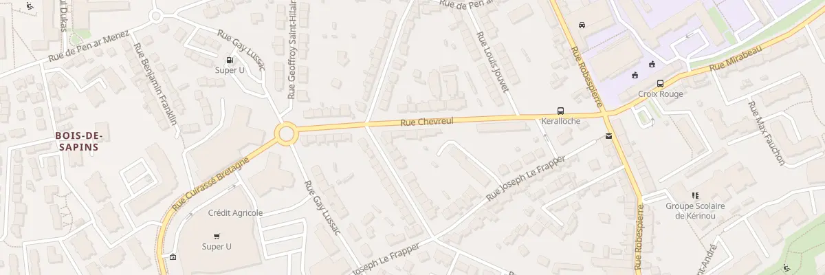 Plan du 15 Rue Chevreul à Brest