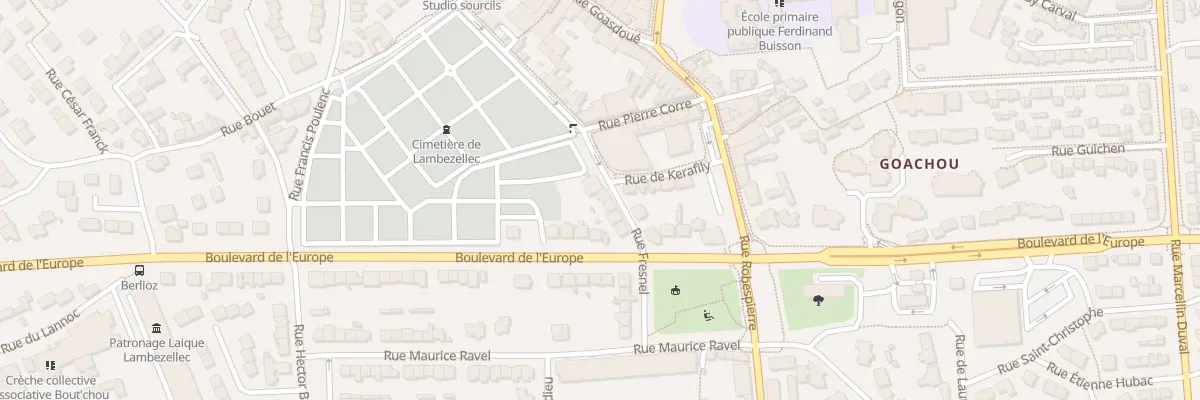 Plan du 9 Rue Fresnel à Brest