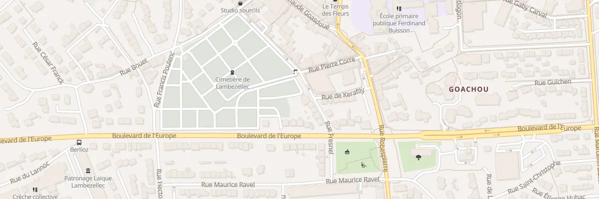 Plan du 7 Rue Fresnel à Brest