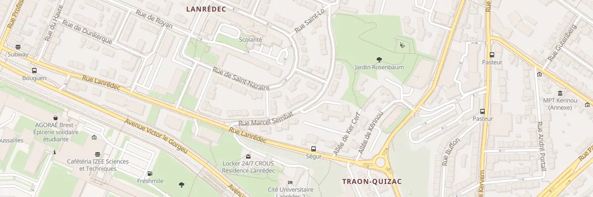 Plan du 17 Rue Marcel Sembat à Brest