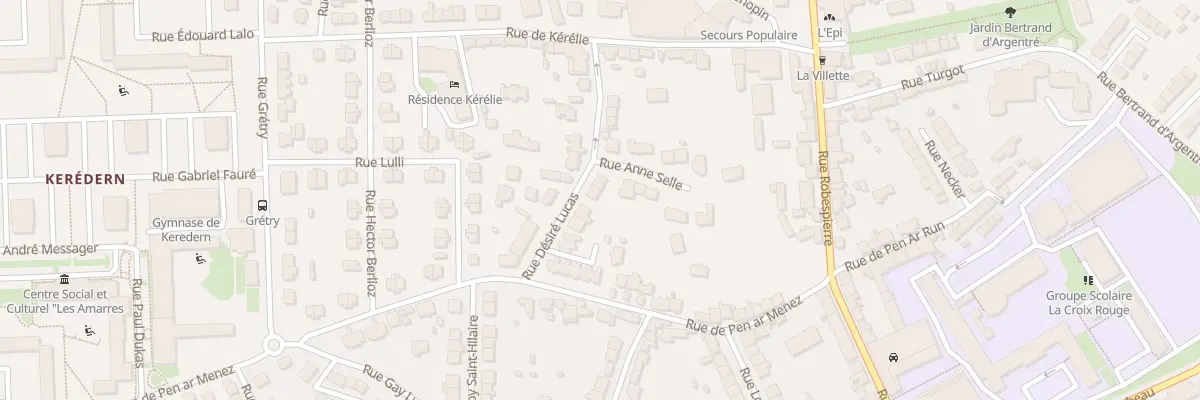 Plan du 12 Rue Désire Lucas à Brest