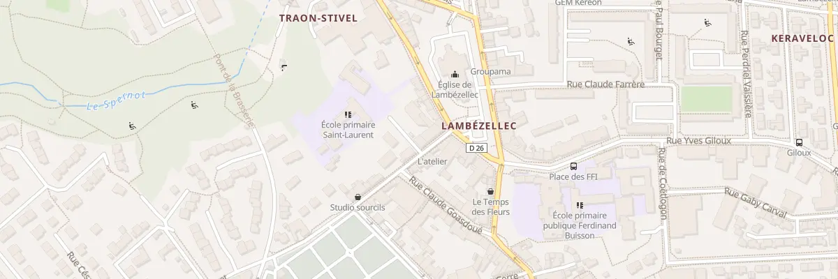 Plan du 7 Rue Bouet à Brest