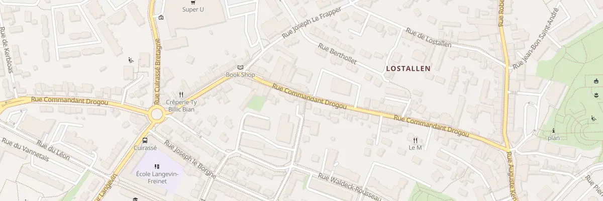 Plan du 42 Rue du Commandant Drogou à Brest