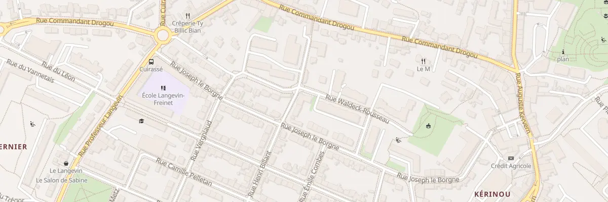 Plan du 4 Rue Henri Billant à Brest