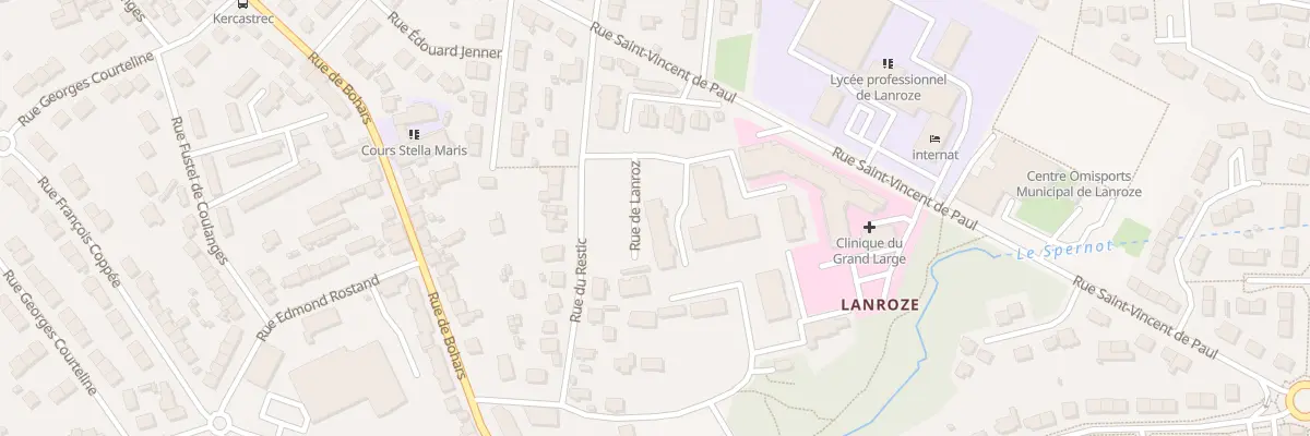 Plan du 67 Rue de Lanroz à Brest
