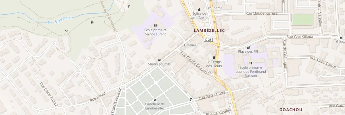 Plan du 14 Rue Bouet à Brest