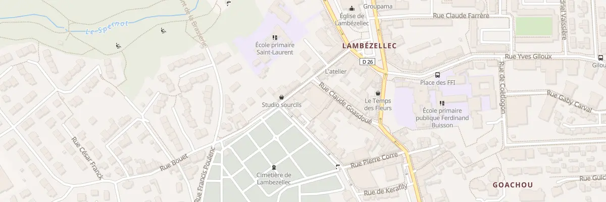 Plan du 16 Rue Bouet à Brest