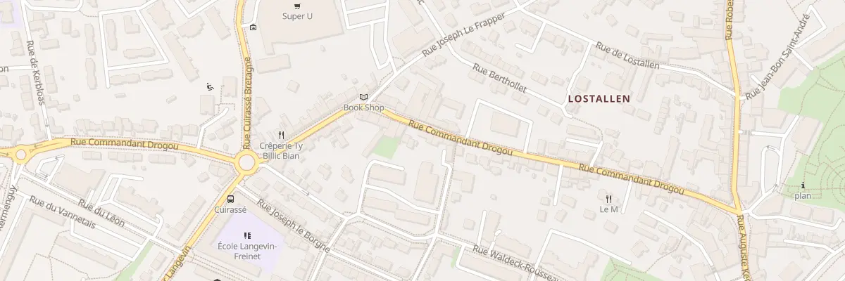 Plan du 44 Rue du Commandant Drogou à Brest