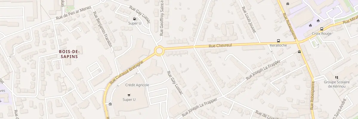 Plan du 7 Rue Chevreul à Brest
