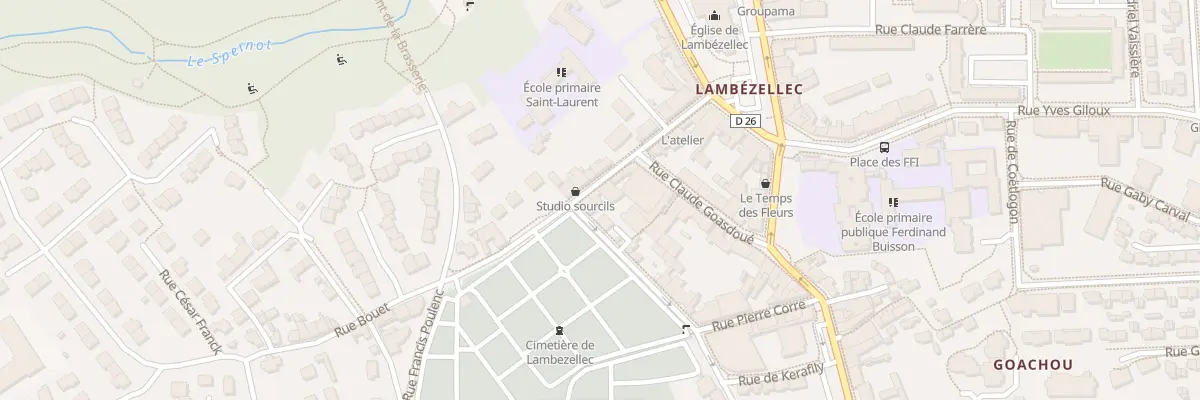 Plan du 18 Rue Bouet à Brest