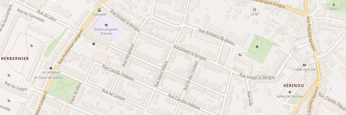Plan du 8B Rue Henri Billant à Brest