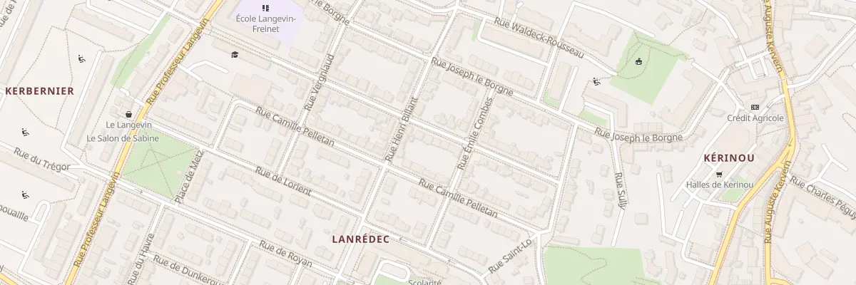 Plan du 24 Rue Albert Thomas à Brest