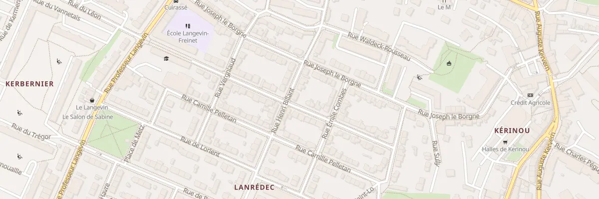 Plan du 23 Rue Albert Thomas à Brest