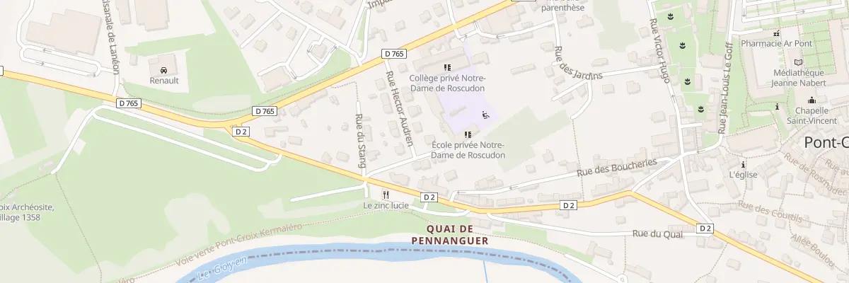 Plan du 11 Rue Hector Audren à Pont-Croix