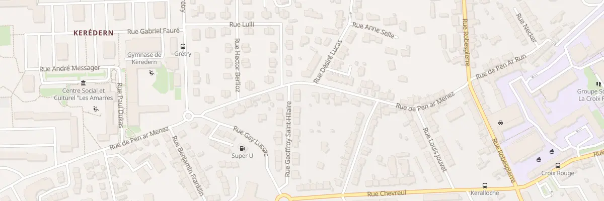 Plan du 21 Rue Geoffroy Saint Hilaire à Brest