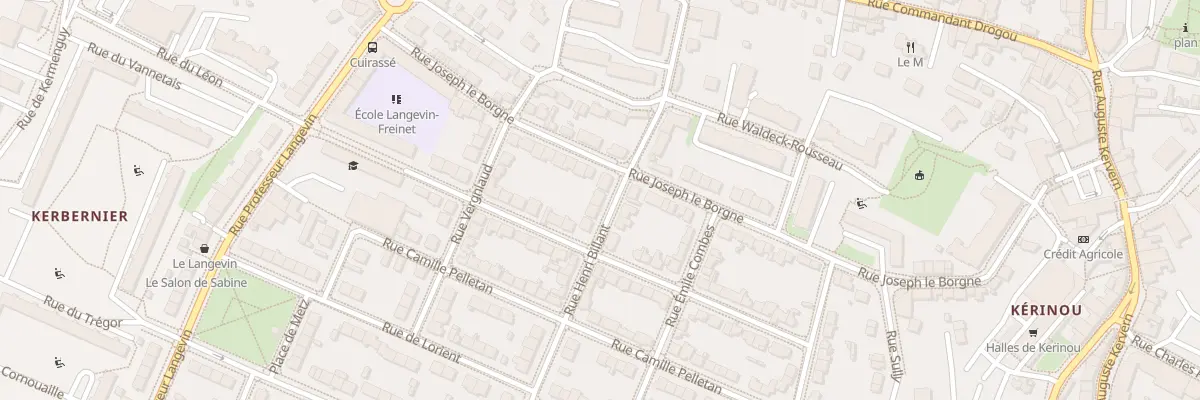 Plan du 5B Rue Henri Billant à Brest