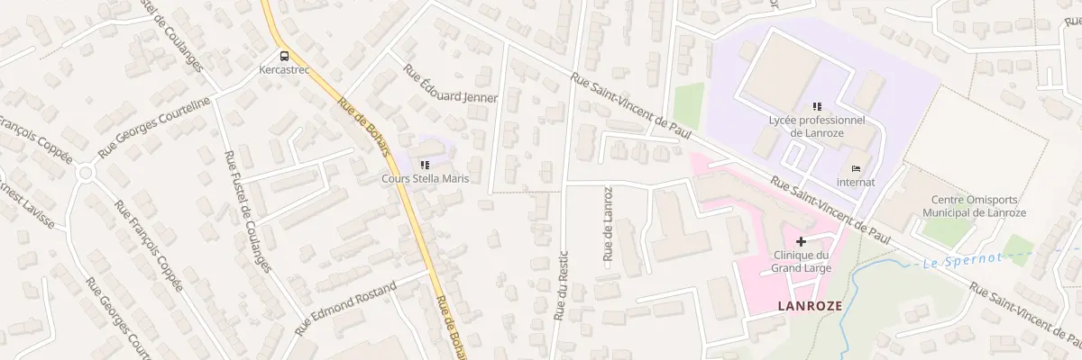 Plan du 38 Rue du Restic à Brest