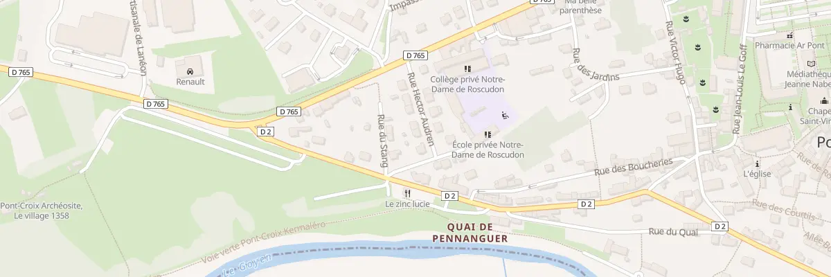 Plan du 10 Rue Hector Audren à Pont-Croix
