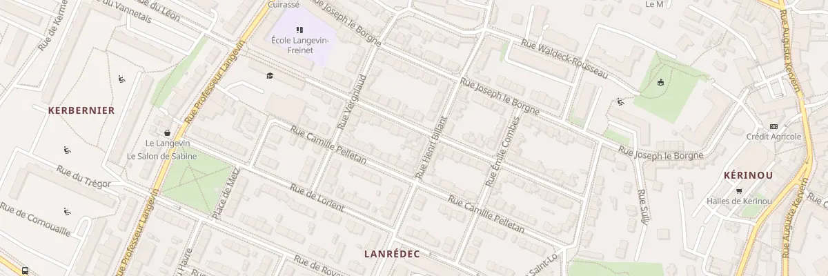Plan du 28 Rue Albert Thomas à Brest