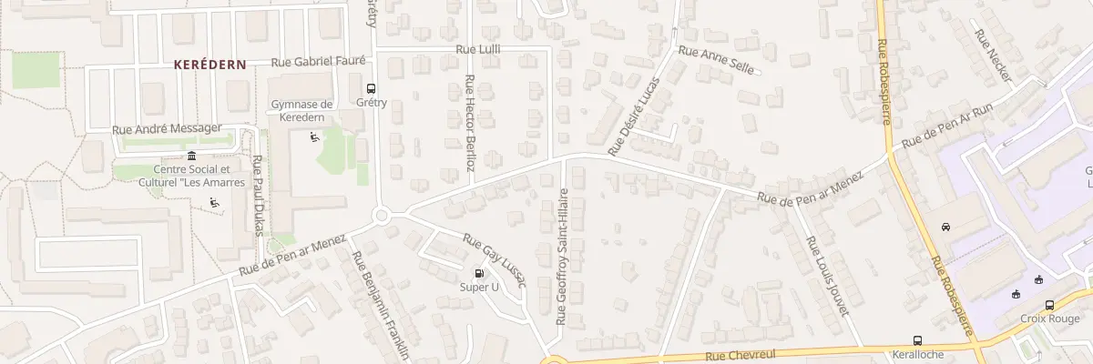Plan du 42 Rue de Pen Ar Menez à Brest