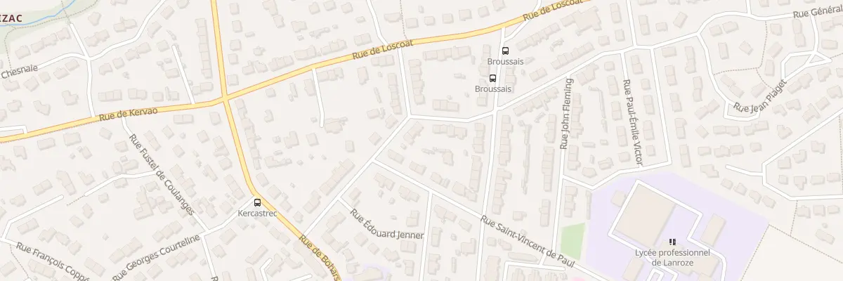 Plan du 16 Rue Henri Dunant à Brest