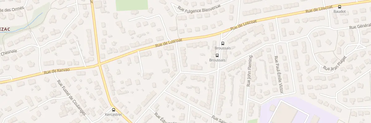 Plan du 10 Rue Henri Dunant à Brest